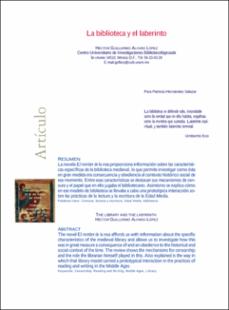 Portada La biblioteca y el laberinto