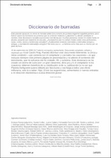 Portada Diccionario español de burradas