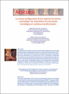 Portada La nueva configuración de los sistemas de ciencia y tecnología : los indicadores de innovación tecnológica en continua transformación