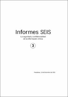 Portada La seguridad y confidencialidad de la información clínica