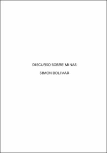Portada discurso sobre minas