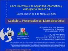Portada Libro Electrónico de Seguridad Informática y Criptografía Versión 4.1 : Capítulo 1. Presentación del Libro Electrónico