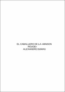 Portada El caballero de la maison rouge