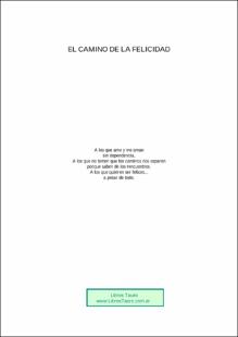 Portada el camino de la felicidad