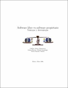 Portada Software Libre Vs Software Propietario : Ventajas y desventajas