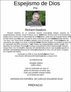 Portada El espejismo de dios