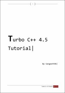 Portada Turbo C++ 4.5 Tutorial