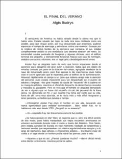 Portada el final del verano
