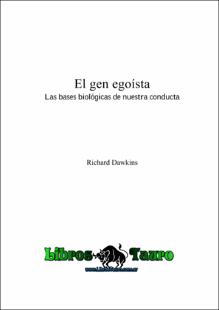 Portada El gen egoista las bases biologicas de nuestra conducta