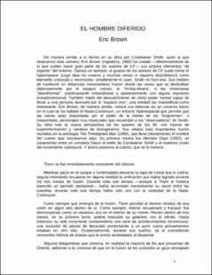 Portada el hombre diferido