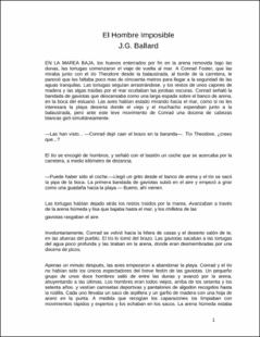 Portada El hombre imposible