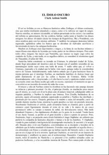 Portada El ídolo oscuro