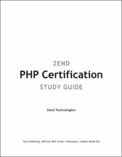 Portada Zend PHP certification study guide
