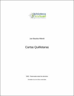 Portada Cartas quillotanas