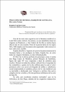 Portada El Marquez de Santillana