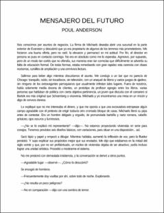 Portada El mensajero del futuro