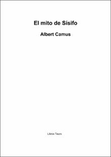 Portada El mito de sisifo
