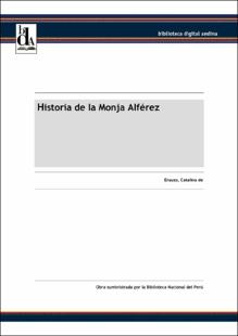 Portada Historia de la Monja Alférez