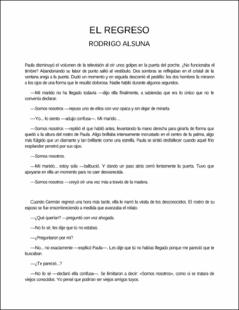 Portada El regreso