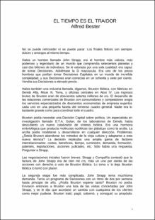 Portada El tiempo es el traidor