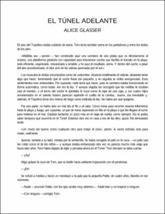 Portada El túnel adelante