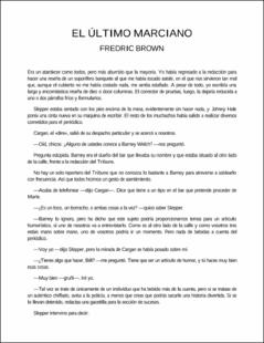 Portada el ultimo marciano