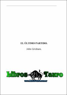 Portada El ultimo partido