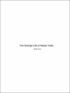 Portada The strange life of Nikola Tesla