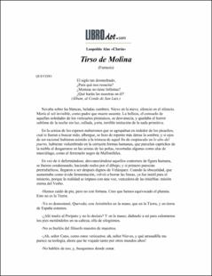 Portada Tirso de Molina