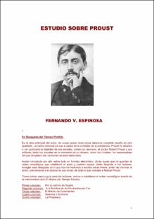 Portada estudio sobre marcel proust