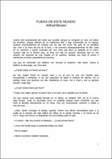 Portada Fuera de este mundo