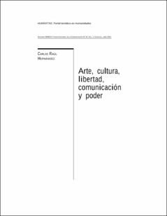 Portada Artecultura; libertad; comunicación y poder