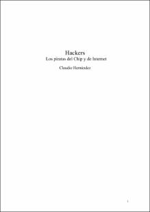 Portada Hackers los piratas del chip y de Internet