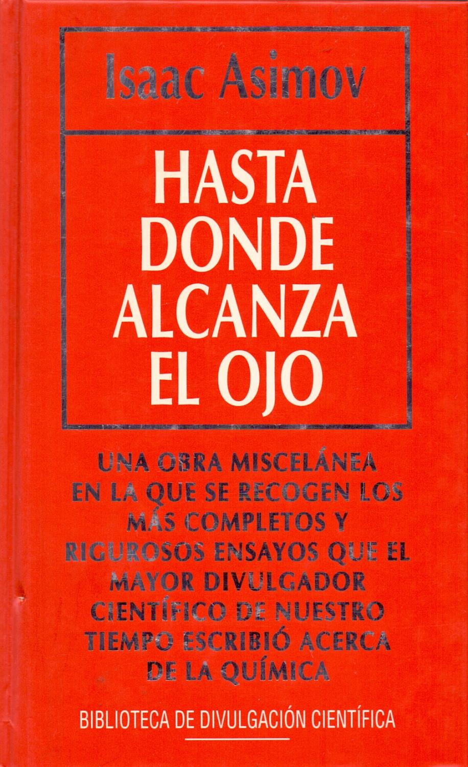 Portada Hasta donde alcanza el ojo