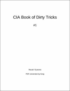Portada Cia book of dirty tricks. 1