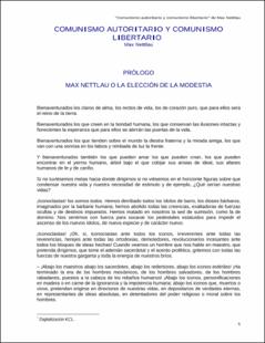 Portada Comunismo autoritario y comunismo libertario