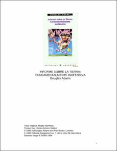 Portada Informe sobre la tierra