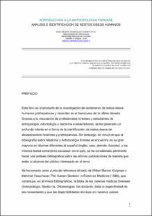 Portada introduccion a la antropologia forense analisis e identificacion de restos oseos humanos