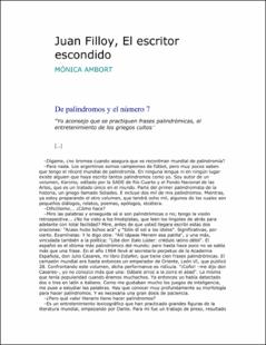 Portada Juan Filloyel escritor escondido