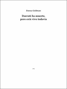Portada Durruti ha muertopero está vivo todavía