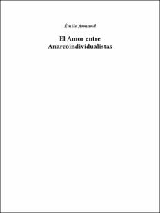 Portada El Amor entre Anarcoindividualistas