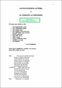 Portada la culpa busca la pena y el agravio la vergüenza