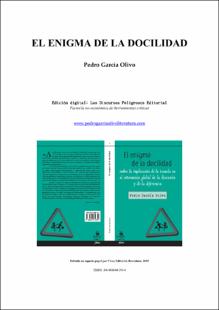 Portada El enigma de la docilidad