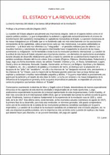 Portada El estado y la revolución : la doctrina marxista del Estado y las tareas del proletariado en la revolución