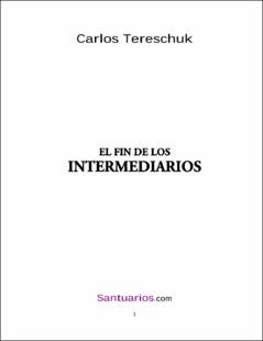 Portada El fin de los intermediarios