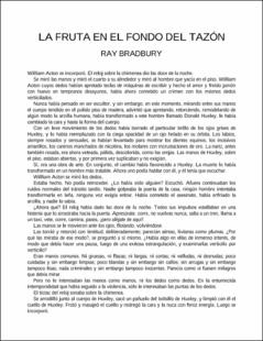 Portada la fruta en el fondo del tazon