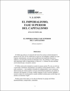 Portada El imperialismofase superior del capitalismo : ensayo popular