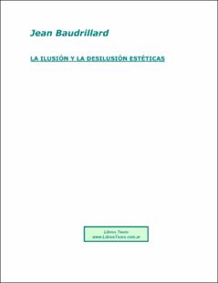 Portada la ilusion y la desilusion esteticas