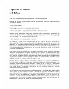 Portada La jaula de los reptiles