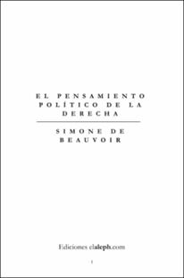 Portada El pensamiento político de la derecha
